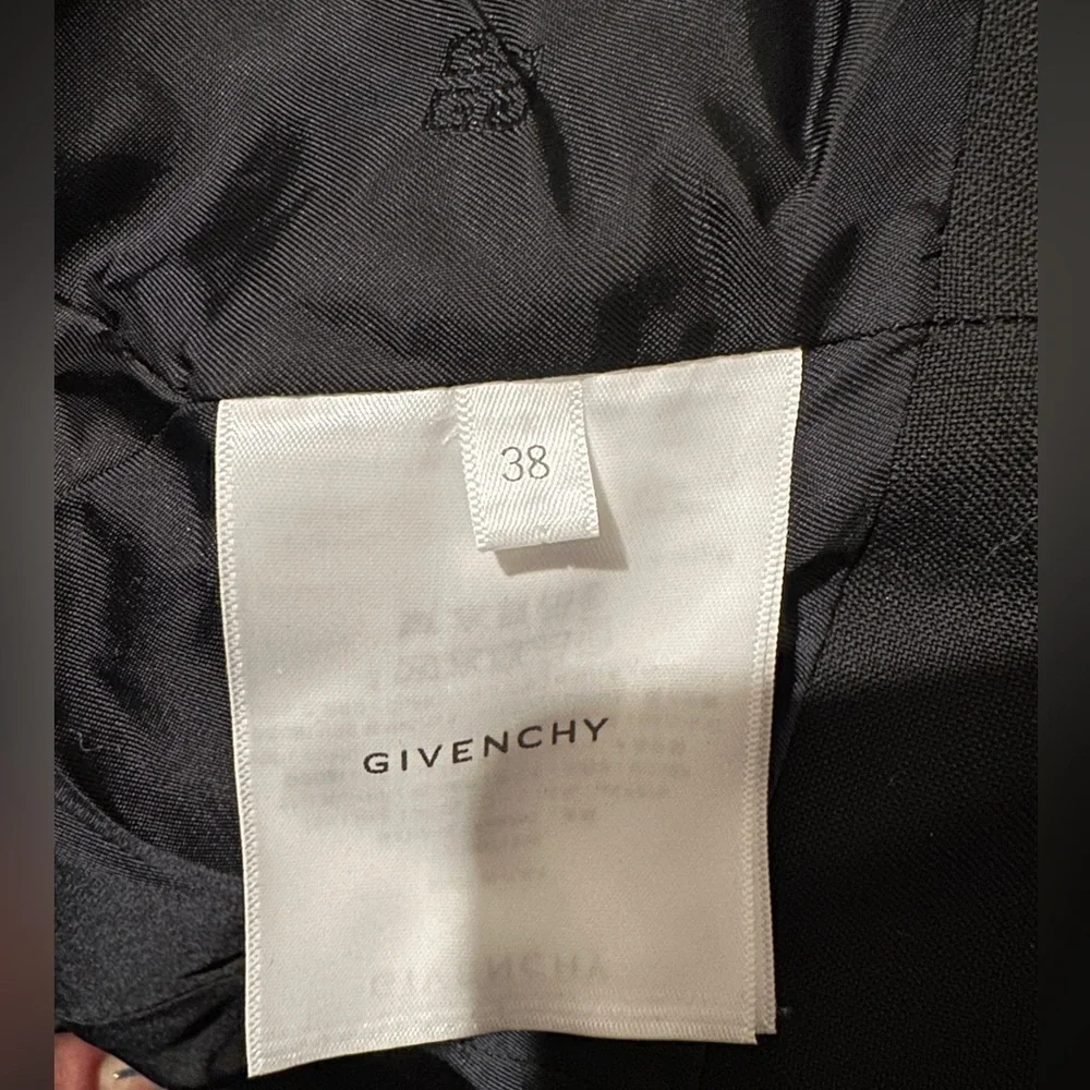 New Givenchy Peplum Wool-Mohair Zip Up Jacket Size 38 - Picture 7 of 15